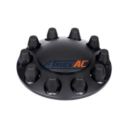 Dome Front Axle Cover With 33mm Standard Thread-On Nut Covers - Matte Black (Color Box) - United Pacific 10334