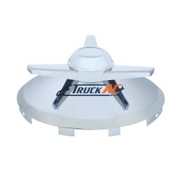 Universal Chrome Front Hubcap With 3 Extra Large Bar Straight Spinner - 7/16" Lip - United Pacific 10247
