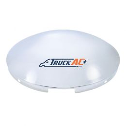 4 Even Notched Stainless Steel Dome Front Hubcap - 7/16" Lip - United Pacific 20106