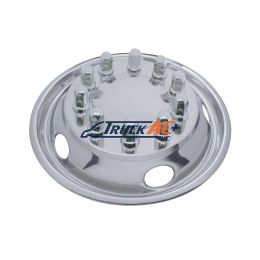 22-1/2" OD Stainless Front Wheel Simulator Set - 5 Vent Holes, Hub Piloted - United Pacific 20317