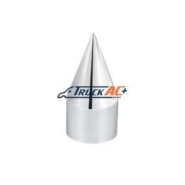 33mm X 4-1/8" Chrome Plastic Spike Nut Cover - Thread-On - United Pacific 10007B