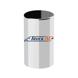 33mm x 3-1/2" Chrome Plastic Cylinder Nut Cover - Thread-On - United Pacific 10013B