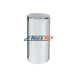 33mm X 4-1/4" Chrome Plastic Tall Cylinder Nut Cover - Thread-On - United Pacific 10034B