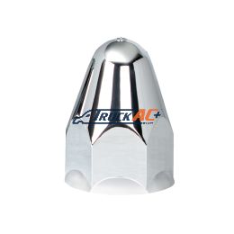 1-1/2" X 2-3/4" Chrome Plastic Bullet Nut Cover - Push-On - United Pacific 10045B