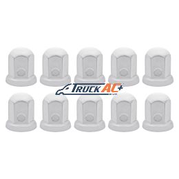 33mm X 2-1/8" Stainless Standard Nut Covers With Flange (10-Pack) - United Pacific 10081P