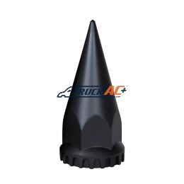 33mm x 4-3/4" Matte Black Spike Nut Cover With Flange- Thread-On - United Pacific 10548B