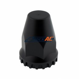 33mm X 2-3/4" Matte Black Nut Original Nut Cover With Flange - Thread-On - United Pacific 10552B