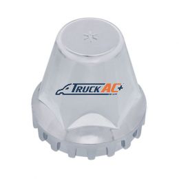 33mm X 2" Chrome Plastic "Low Rider" Nut Cover - Thread-On - United Pacific 10719B