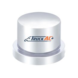 3/4" X 5/8" Chrome Plastic Flat Top Nut Cover - Push-On - United Pacific 10755B