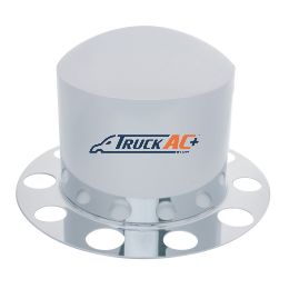 Chrome Dome Rear Axle Cover 2PC Kit For 1-1/2" Nut Cover - Steel Wheel - United Pacific 10210
