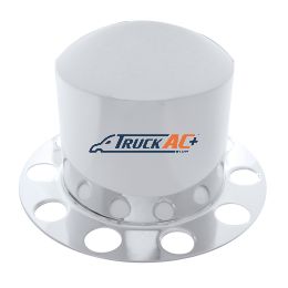 Chrome Dome Rear Axle Cover 2PC Kit For 1-1/2" Nut Cover - Aluminum Wheel - United Pacific 10211