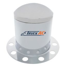 Chrome Dome Rear Axle Cover 3PC Kit For 33mm Nut Cover - Steel/Aluminum Wheel (10 Holes) - United Pacific 10221