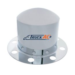 Chrome Dome Rear Axle Cover 2PC Kit For 33mm Nut Cover - Steel/Aluminum Wheel (8 Hole) - United Pacific 10222