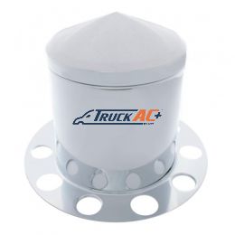 Chrome Pointed Rear Axle Cover 3PC Kit For 1-1/2" Nut Cover - Aluminum Wheel - United Pacific 10225