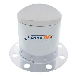 Chrome Dome Rear Axle Cover 3PC Kit For 33mm Nut Cover - Steel/Aluminum Wheel (8 Holes) - United Pacific 10250