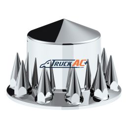 Pointed Rear Axle Cover With 33mm Spike Thread-On Nut Covers - Chrome - United Pacific 10278