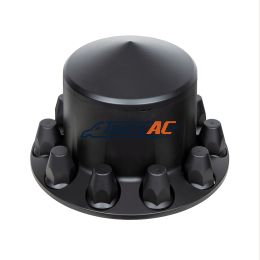 Pointed Rear Axle Cover With 33mm Standard Thread-On Nut Covers - Matte Black - United Pacific 10340