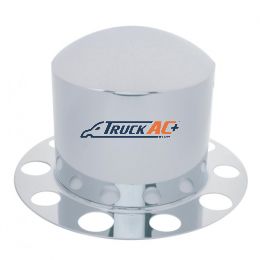 Stainless Dome Rear Axle Cover 2PC Kit For 1-1/2" Nut Cover - Steel Wheel - United Pacific 21210