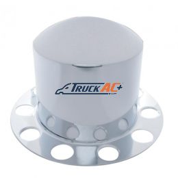 Stainless Dome Rear Axle Cover 2PC Kit For 1-1/2" Nut Cover - Aluminum Wheel - United Pacific 21211