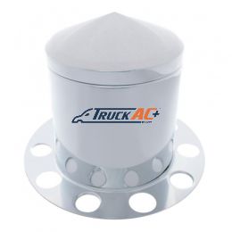 Stainless Pointed Rear Axle Cover 3PC Kit For 1-1/2" Nut Cover - Aluminum Wheel - United Pacific 21225