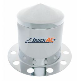 Stainless Pointed Rear Axle Cover 3PC Kit For 33mm Nut Cover - Steel/Aluminum Wheel - United Pacific 21226