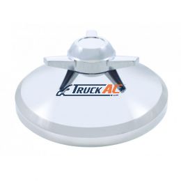 8" Chrome Cover With 3 Bar Spinner For UP Rear Axle Cover - Straight Bars - United Pacific 10271B
