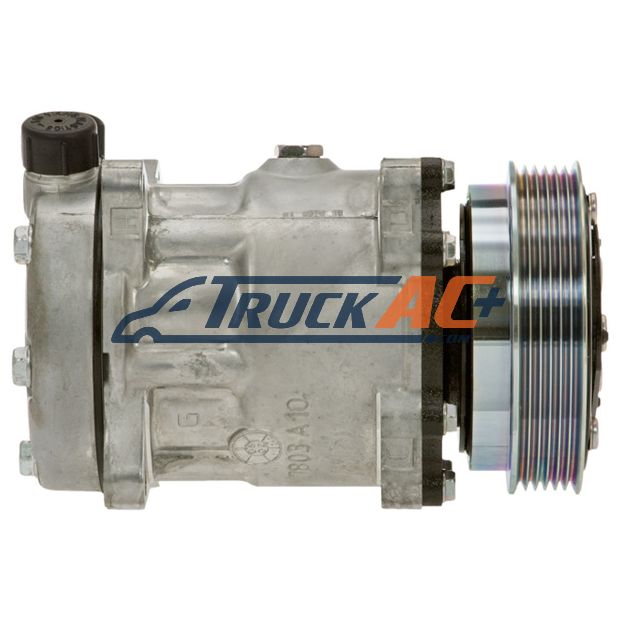 OEM Sanden A/C Compressor - Sanden 4653, Truck Air 03-0436, MEI 5307