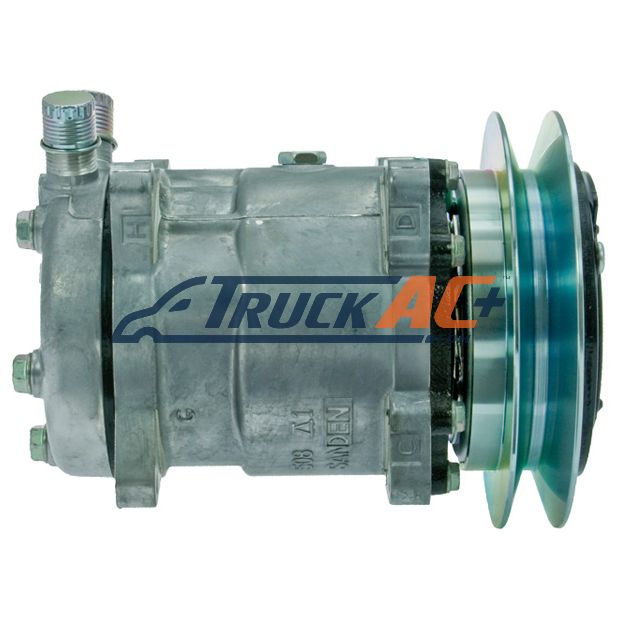 OEM Sanden A/C Compressor - Sanden 4516, 6672, Truck Air 03-3086