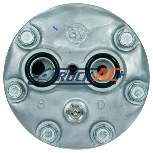 OEM Sanden A/C Compressor - Sanden 4327, Truck Air 03-3718T, MEI 54327