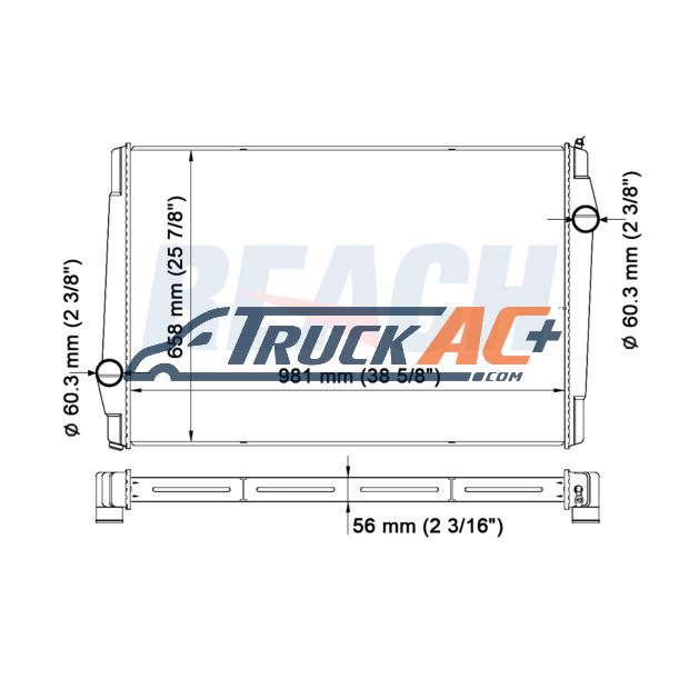 Volvo Radiator - Volvo Truck CTVTU82173, Northern Radiator SCSI239310, Active Radiator Supply Company 800011ST, Reach Cooling 42-10206 | Image 5