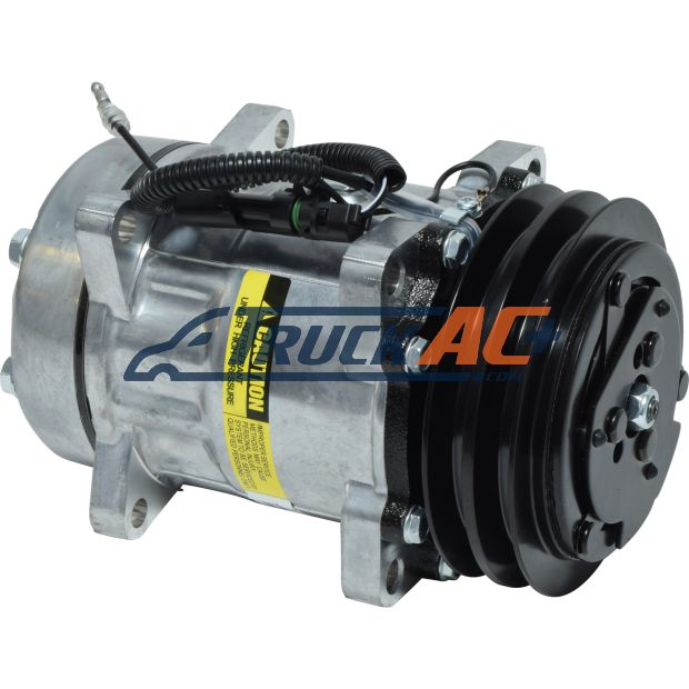 Sanden Style A/C Compressor - Sanden 4434, Truck Air 03-3709, MEI 5190