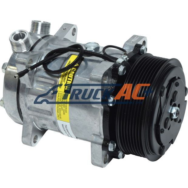 Sanden Style A/C Compressor - Sanden 4710, Truck Air 03-3441, MEI 5413