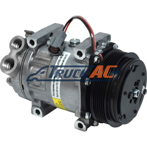 Sanden Style A/C Compressor - Sanden 4035, 4371, 4848, Truck Air 03-0454, MEI 54848