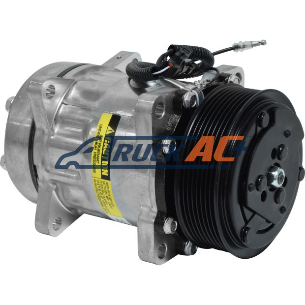 Sanden Style A/C Compressor - Sanden 4451, 4864, Truck Air 03-3708, MEI 5182