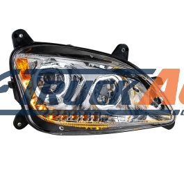 Chrome 10 LED Headlight For Peterbilt 587 (2010-2016) & 579 (2012