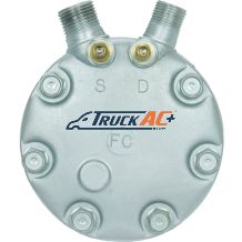 Sanden (FC) Rear Head - Truck Air 03-6508, MEI 5620
