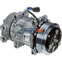 OEM Sanden A/C Compressor - Sanden 4040, 4425, 4792, Peterbilt F69-6002-122, Truck Air 03-1405, MEI 5366