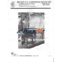 Caterpillar 768C, 769C, 772B, 773B Haul Truck with 3408, 3412 Cat Engine - Mount & Drive A/C Compressor Bracket Kit