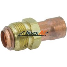 Brass #10 Weld-On Repair Neck w/ Nut - Truck Air 08-8119, MEI 4145