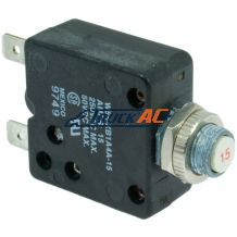 Circuit Breaker - Manual Reset 15 Amp - Red Dot 71R1310, RD-5-6602-0P, Truck Air 11-2645, MEI 1211