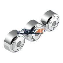 Chrome Plastic A/C Control 6-Piece Dial Covers For 2018-2025 Freightliner Cascadia - United Pacific 42426