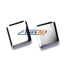 Stainless Boltless Tow Hole Covers For All Kenworth Models With 2" Receiver (2-Pack) - United Pacific 29103