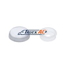 Chrome Plastic Snap-On Screw Cover For #10 And #12 Screws - United Pacific 70088-1