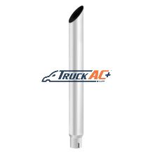 6" Mitred Reduce To 5" I.D. Bottom Exhaust - 84" L - United Pacific M4-65-084