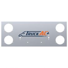 33-3/4" Stainless Steel Rear Center Light Panel With Four 4" Light Cutouts - United Pacific 21475