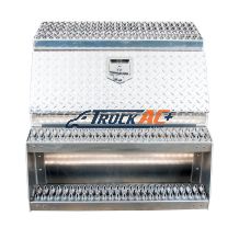 30"L X 25"W X 28"H Aluminum Step Saddle Box - United Pacific 50203