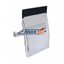24" x 34" Deluxe Stainless Quarter Fender Set - Triangle Bracket - United Pacific 10624