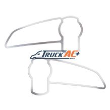 Stainless 2008+ Kenworth T660/T370 Air Intake Logo Trim - United Pacific 29051