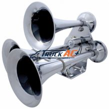 3 Trumpets Air Powered Train Horn With Support Bracket - United Pacific 46150