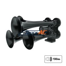4 Trumpet Mini Train Horn-Black - United Pacific 46144